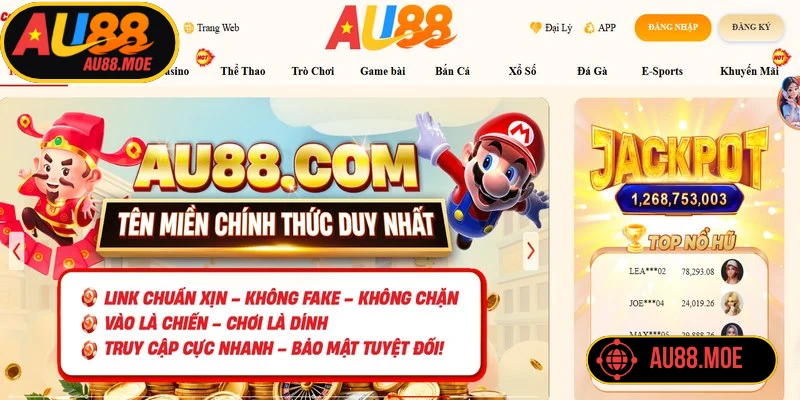 Đánh giá tổng quan AU88 - Nền tảng cá cược có chiều sâu