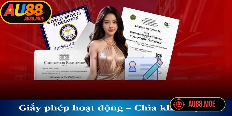 Phân tích ý nghĩa sâu sắc của các giấy phép hoạt động AU88