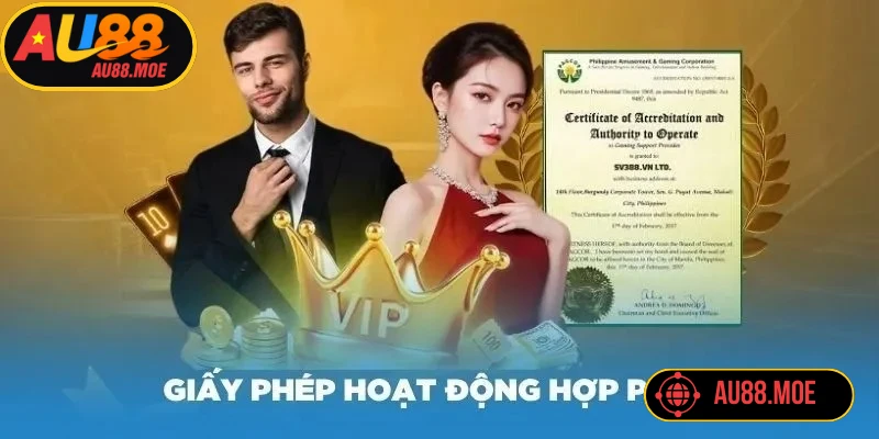 Tổng hợp các loại giấy phép hoạt động AU88 cốt lõi