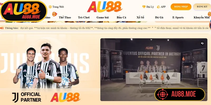 Thương hiệu AU88 hiện đang giữ vững vị thế là địa chỉ cá cược tuyến