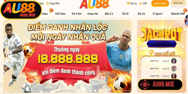 AU88 cung cấp hệ thống trò chơi phong phú, siêu nhiều chủ đề hấp dẫn